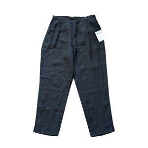 Flax High Rise Tapered Leg Linen Pants NWT Size Large